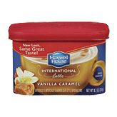 Maxwell House International Latte vanilla caramel flavored cafe-style beverage mix Full-Size Picture